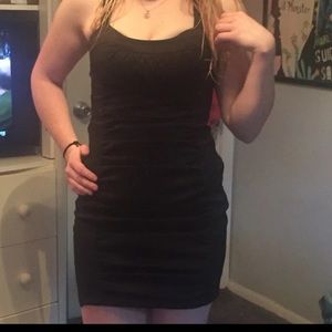 Black mini dress